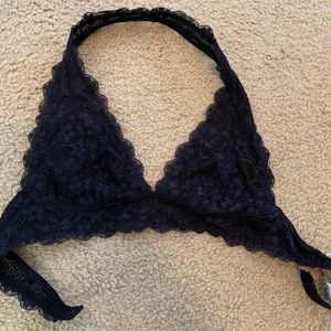 Free People Bralette (looks navy, but is black!)